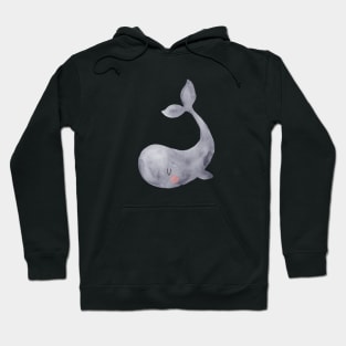 Grey Baby whale Hoodie